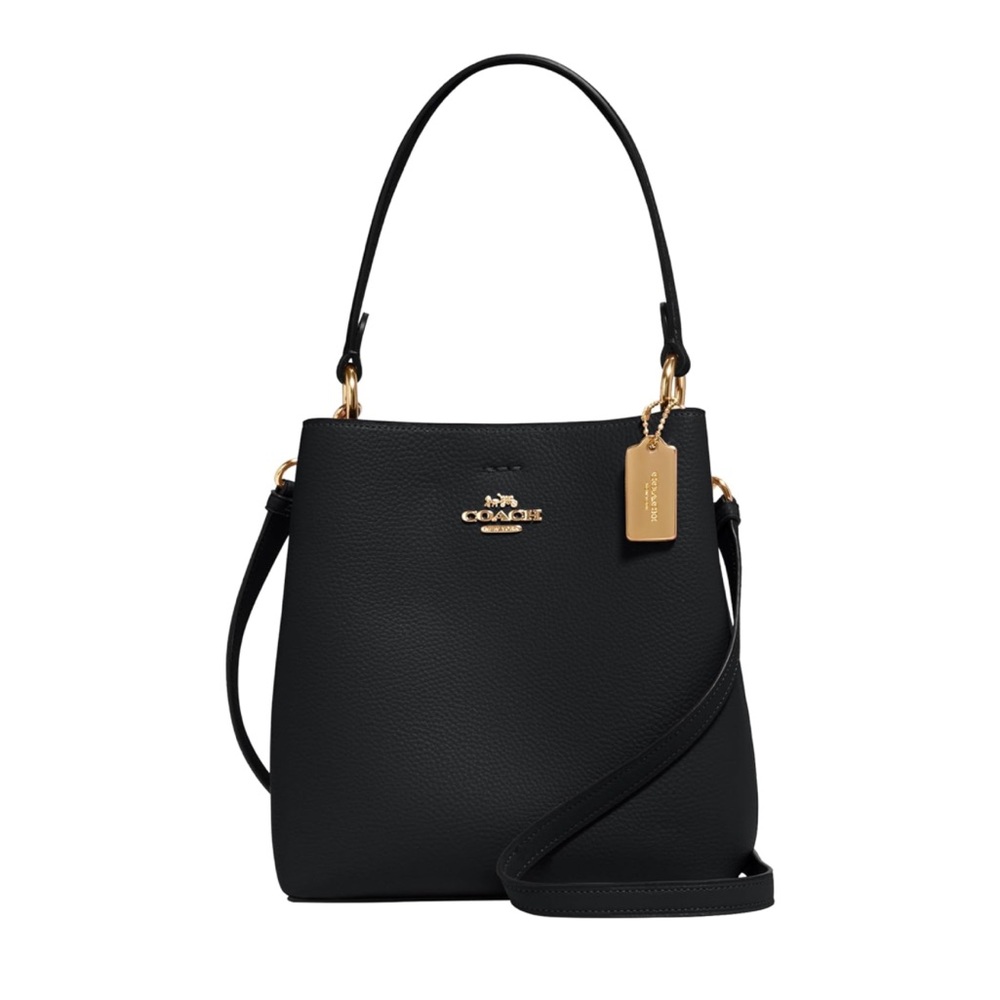 SOLD Coach | Town Bucket Bag with Crossbody Strap - Small, Black